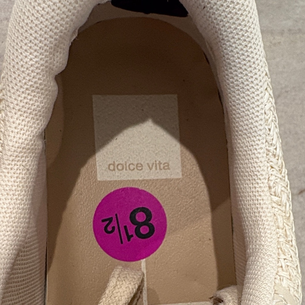 DV Dolce Vita DENAE Ivory Cream Womens Platform Sneaker Shoes Sz 8.5 - Picture 3 of 6